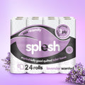 Splesh Toilet Roll Soft & Quilted 3-Ply Lavender Scented Toilet Tissue, 24 Rolls
