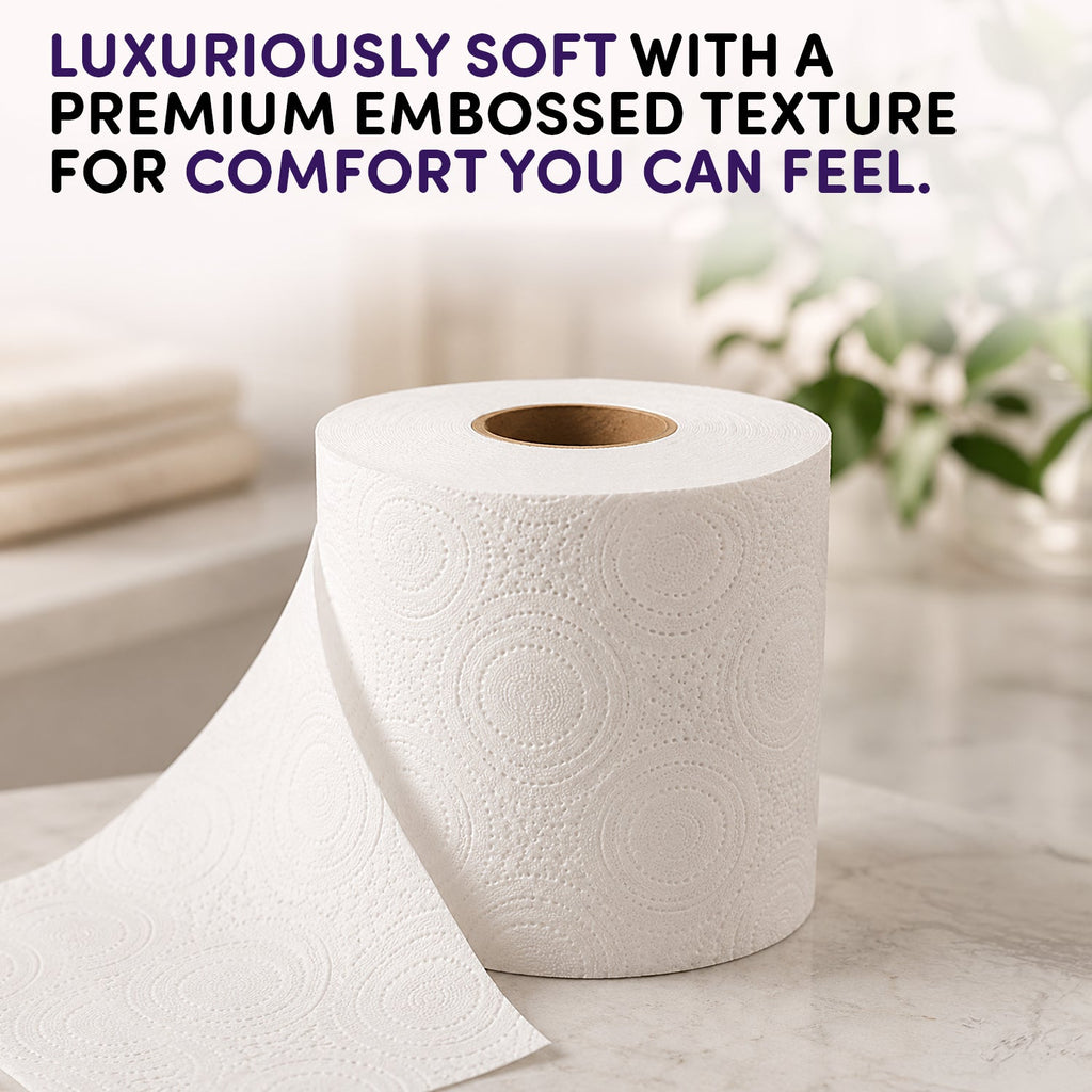Splesh Quilted Luna Bloom 3-Ply Luxury Scented Toilet Tissue Paper, 60 Rolls
