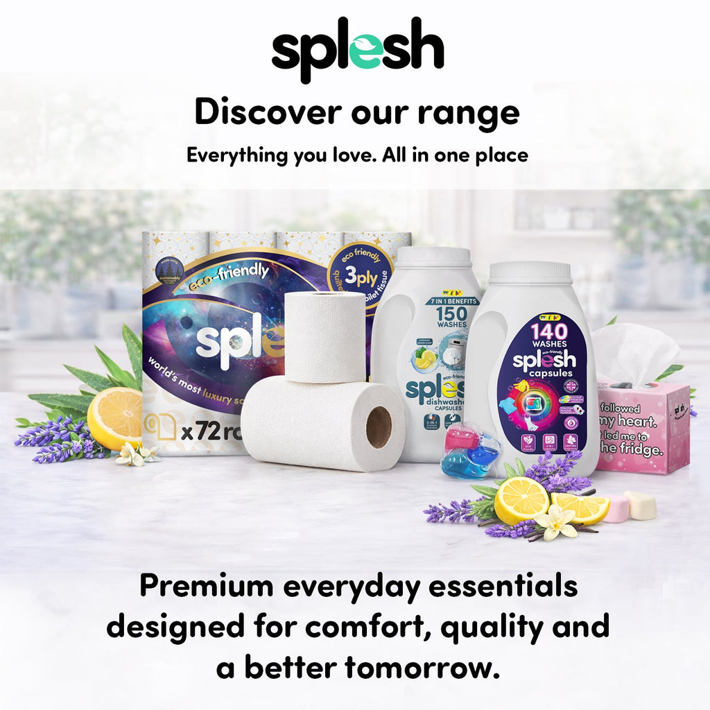 Splesh Toilet Roll Signature Scented 96 Rolls|Quilted 3-Ply Soft Toilet Paper