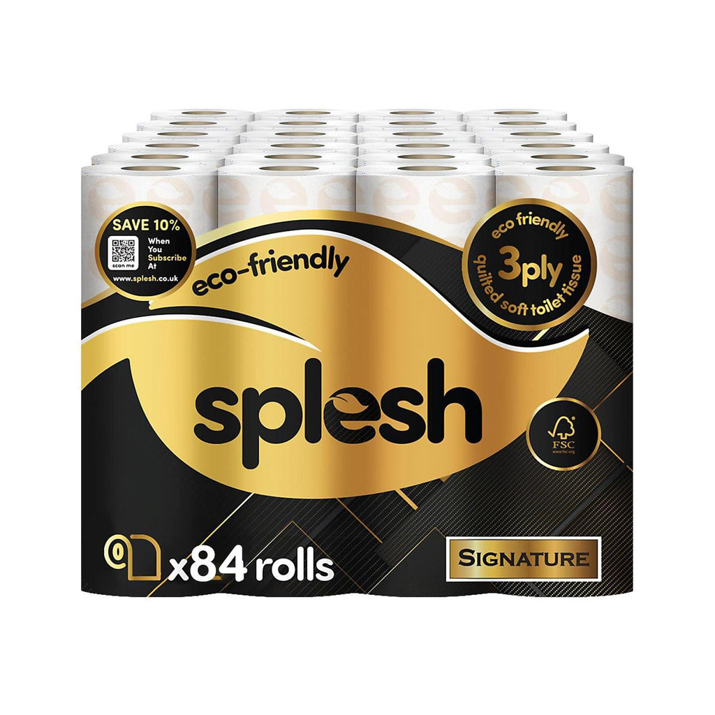 Splesh Toilet Roll Signature Scented 84 Rolls|Quilted 3-Ply Soft Toilet Paper