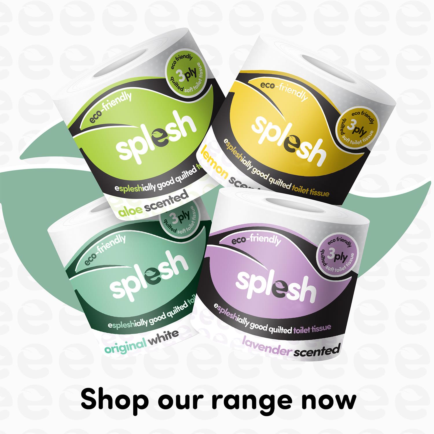 Splesh Toilet Roll Soft & Quilted 3Ply AloeVera Scented Toilet Tissue, 120 Rolls