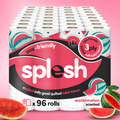 Splesh Quilted Toilet Roll Luxury Watermelon 3-Ply Soft Toilet Paper, 96 Rolls