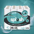 Splesh Toilet Roll, Soft & Quilted Eco-Friendly, White, 36 Rolls