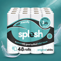 Splesh Toilet Roll Soft & Quilted 3-Ply Original White Toilet Tissue, 48 Rolls
