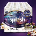 Splesh Quilted Luna Bloom 3-Ply Luxury Scented Toilet Tissue Paper, 96 Rolls