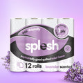 Splesh Toilet Roll Soft & Quilted 3-Ply Lavender Scented Toilet Tissue, 12 Rolls