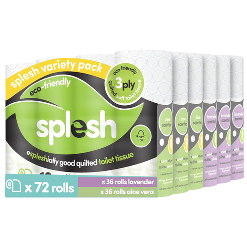 Pick & Mix Splesh Super Saver 72 Toilet Rolls Variety Pack