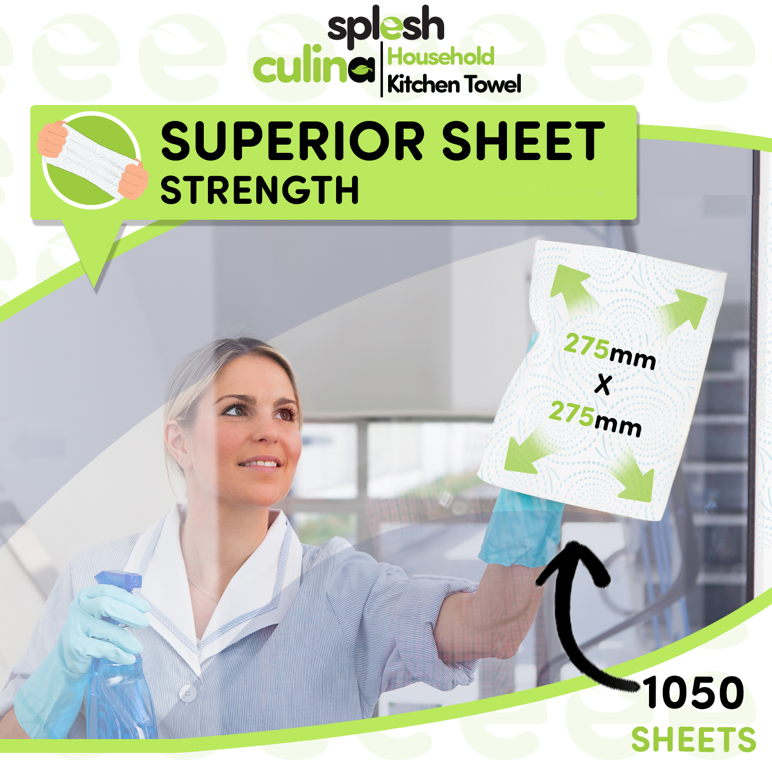 Splesh Toilet Roll Quilted White 24 Rolls, Culina Kitchen Towel 6 Rolls, Ultra Soft Tissues 2 Boxes with 3in1 Dishwasher Tablets,150W