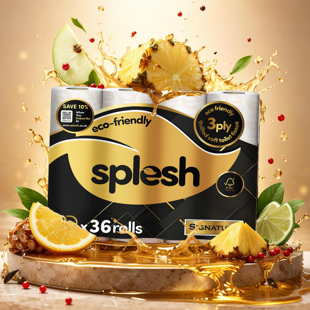 Splesh Toilet Roll Signature Scented 36 Rolls|Quilted 3-Ply Soft Toilet Paper